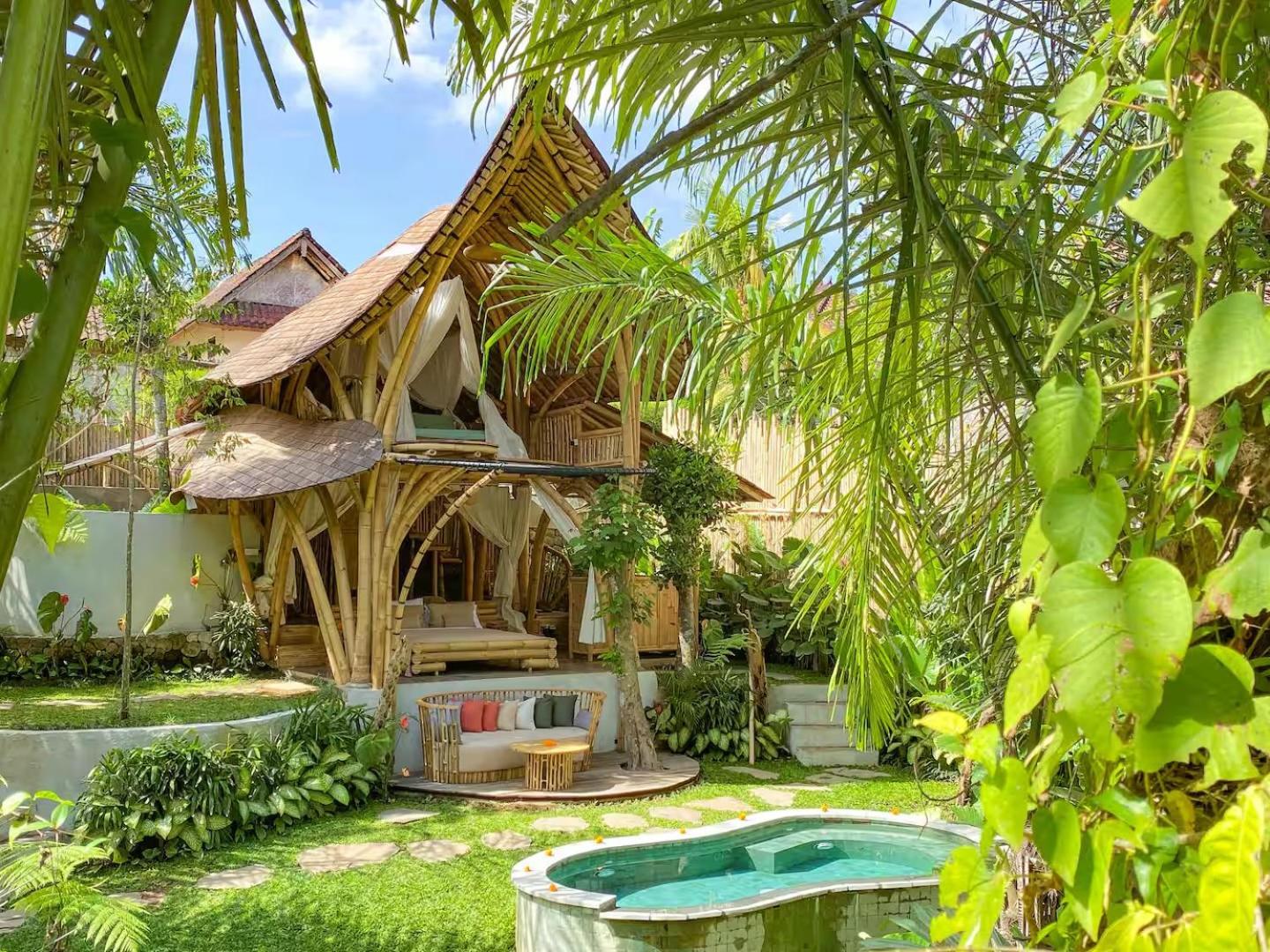 Wahem Eco Bamboo - Magical Bamboo House Ubud Bali Villa Ngoại thất bức ảnh